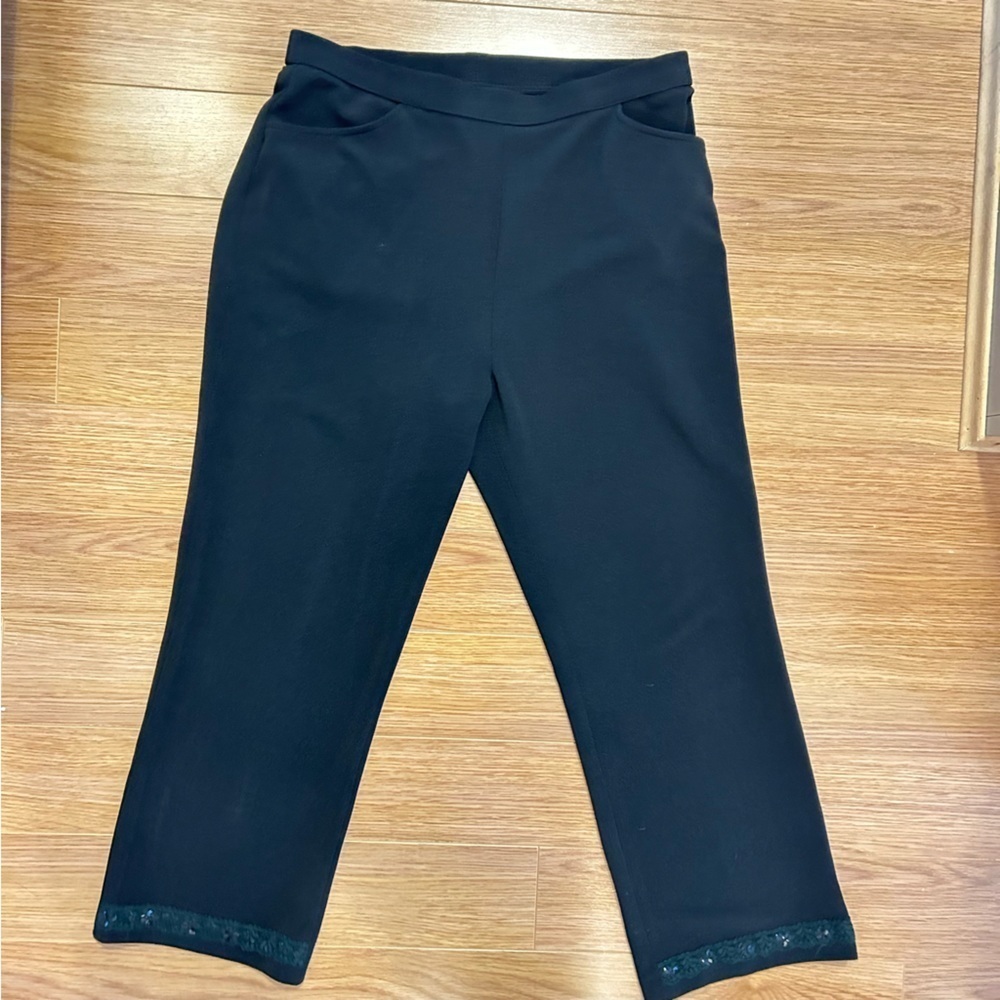 Vintage High Waist Pants with Sparkly Trim Pants